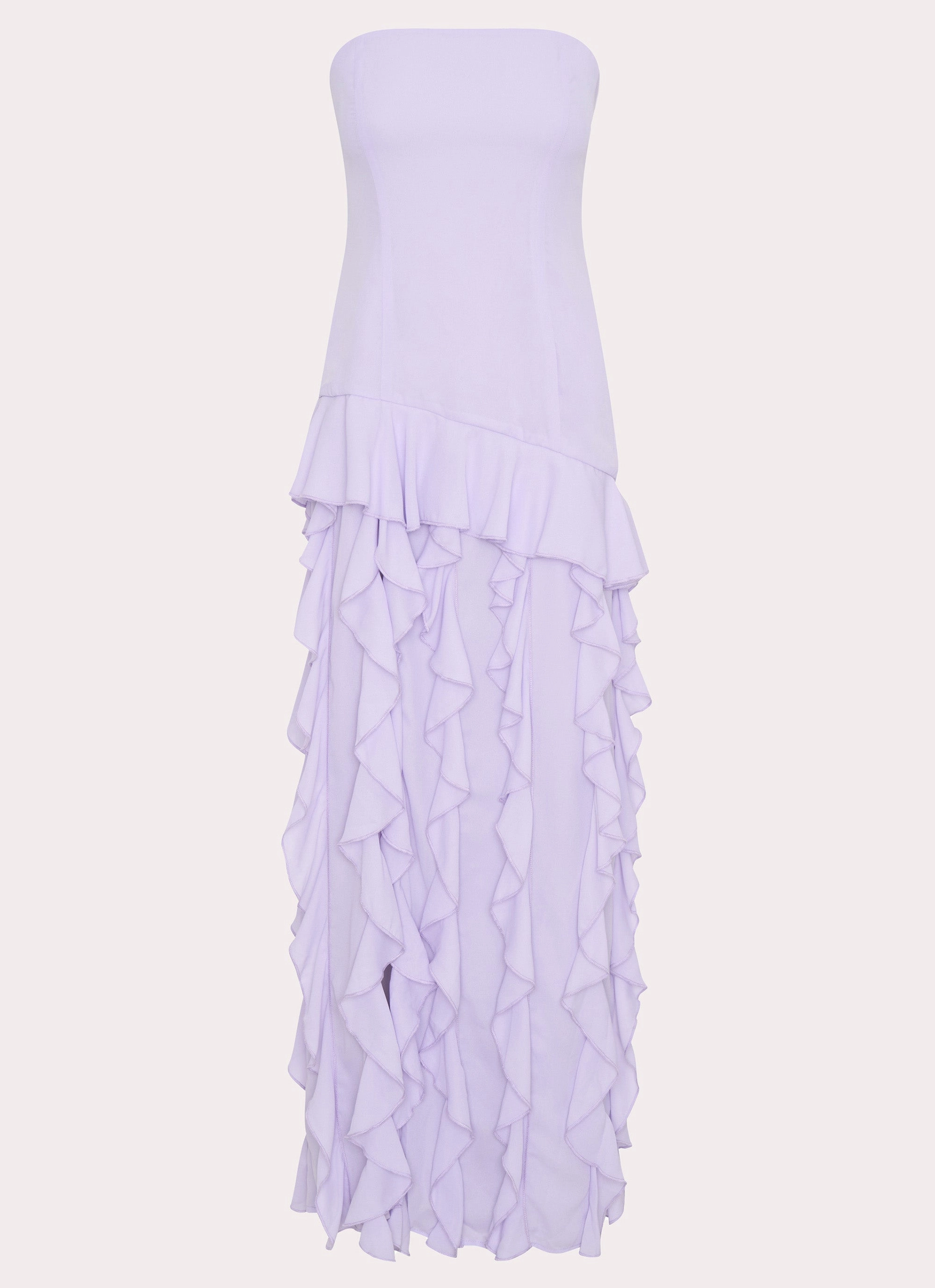 Firefly Maxi Dress - Lilac Cute Glow DoubleLayeredMaterial