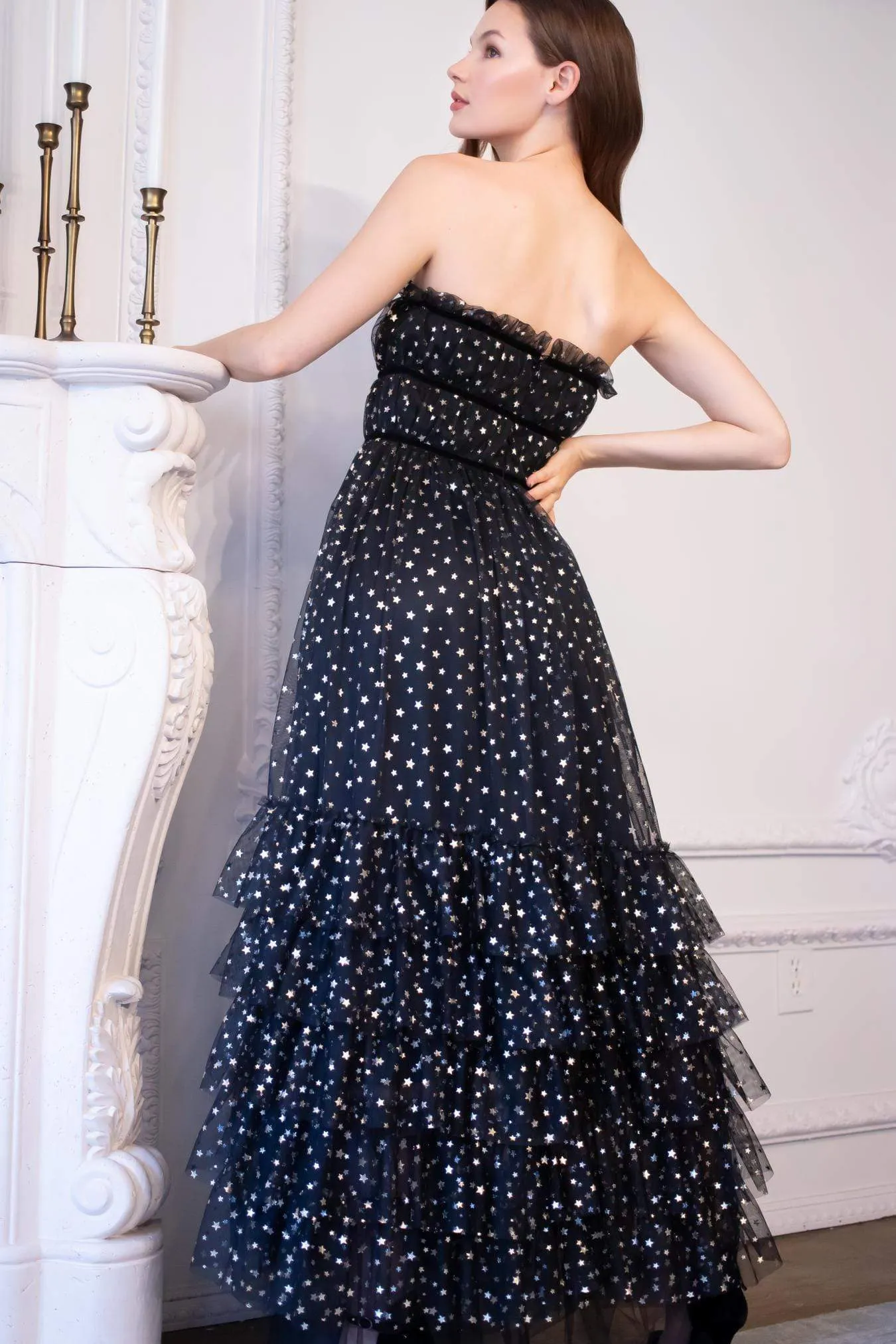 Mood Focused Graciela Dress - Silver Star