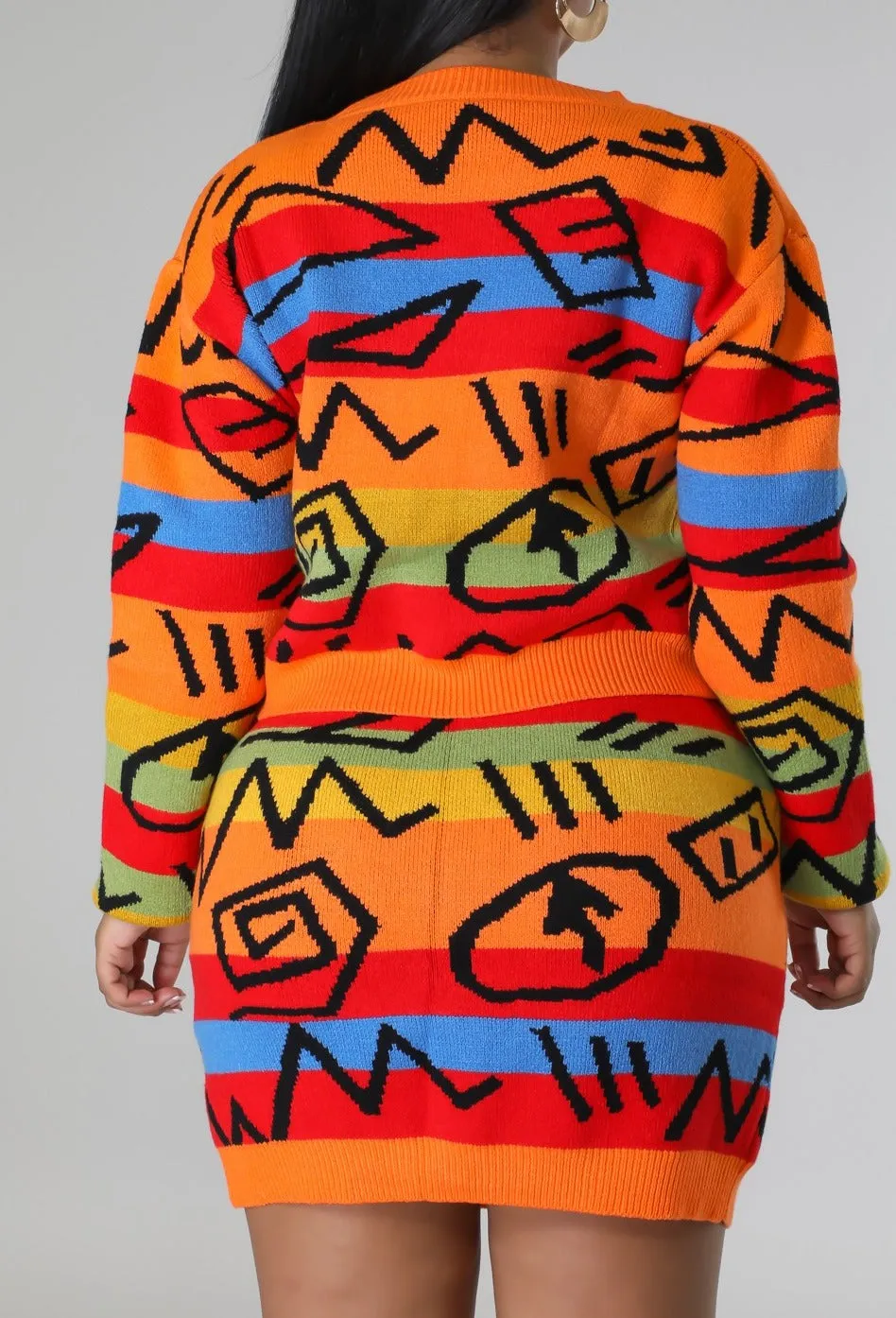 Graphic Design Knit Set