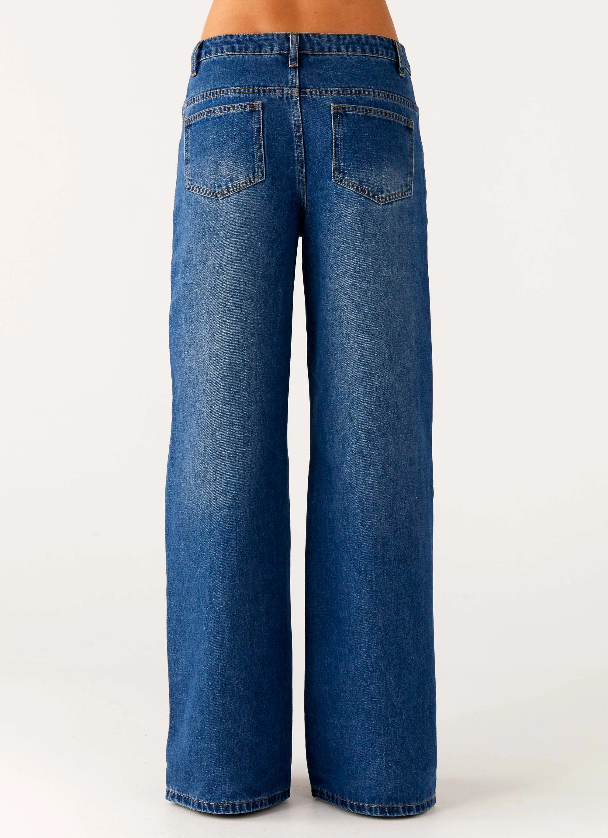 Grayson Straight Leg Jeans - Denim Blue Comfy Fit