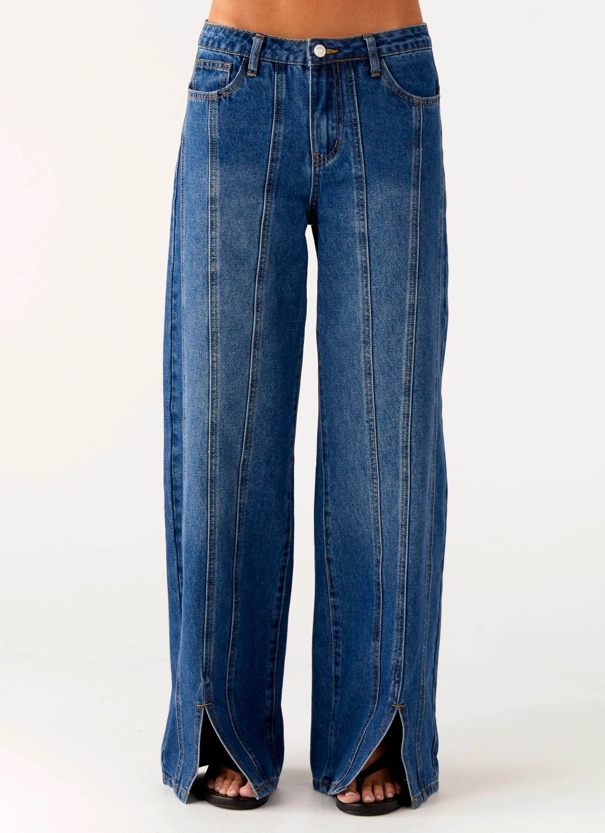 StaticResistantMaterial Grayson Straight Leg Jeans - Denim Blue