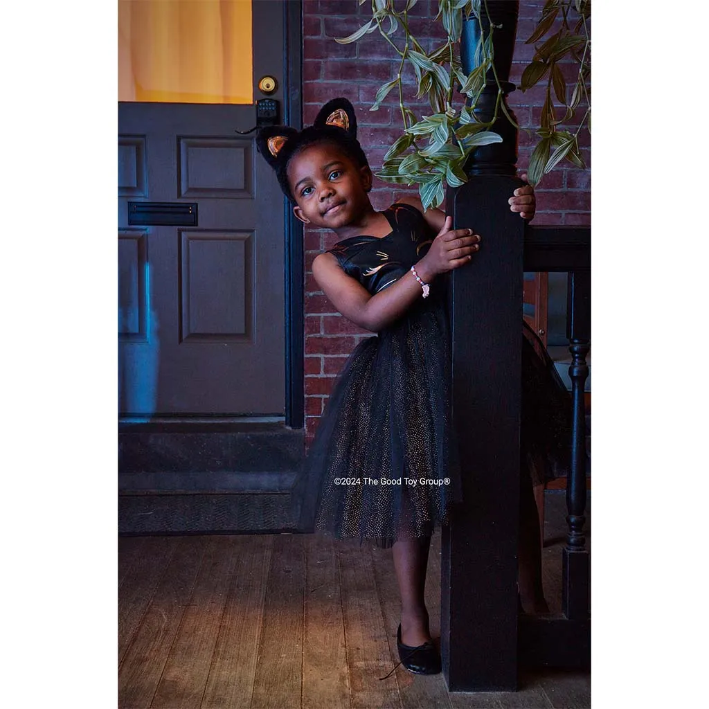 Great Pretenders Black Cat Dress and Headpiece 5/6