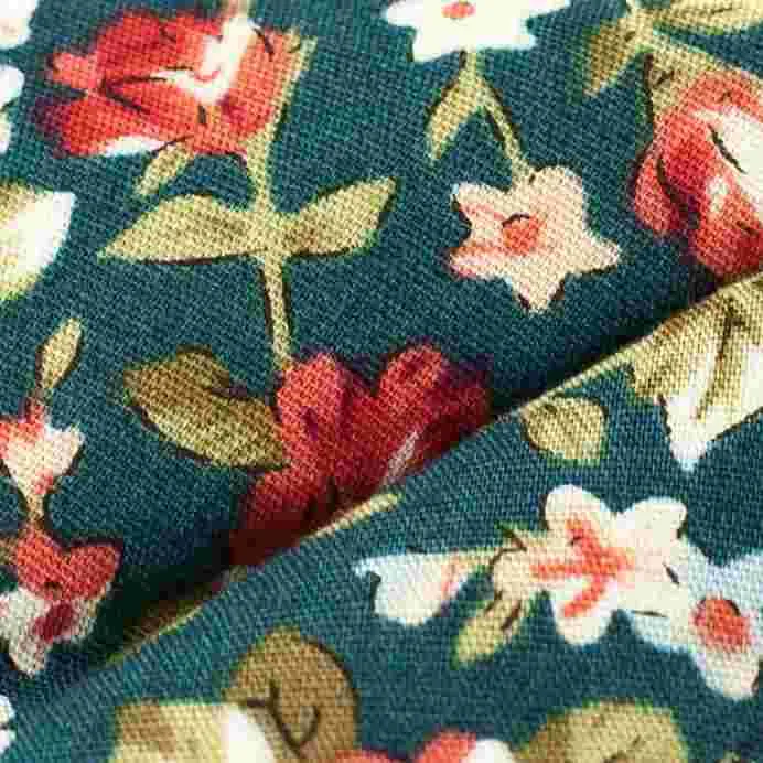 Green Floral Bow Tie