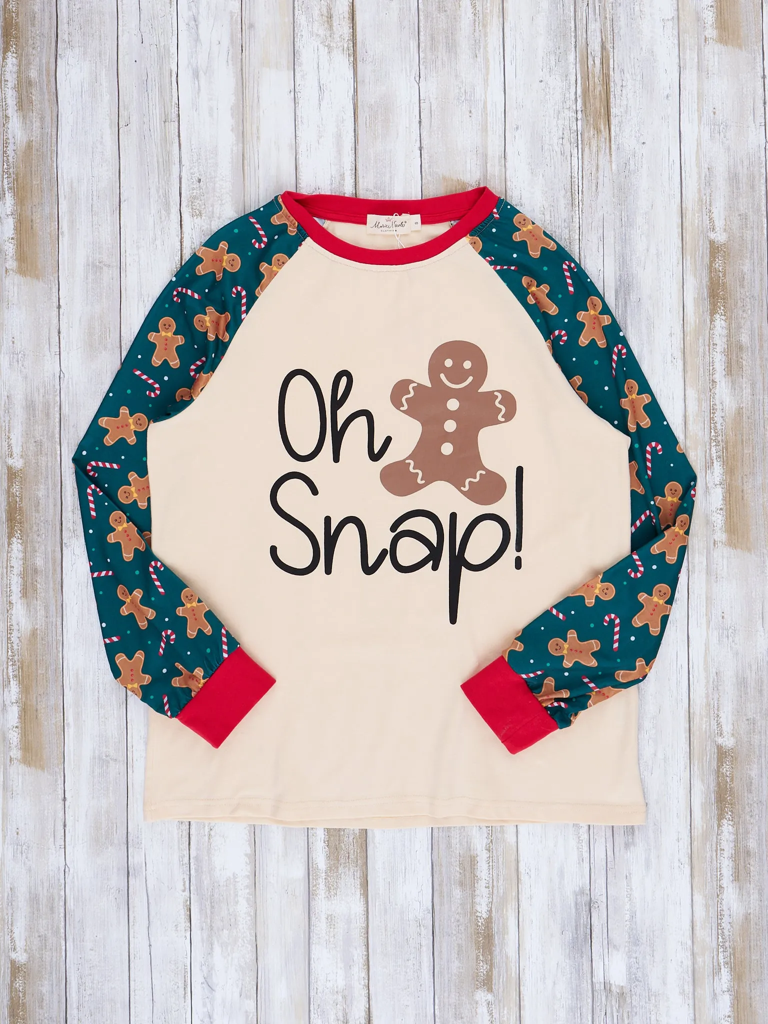 Green Ginger Snap Raglan Family Pajamas