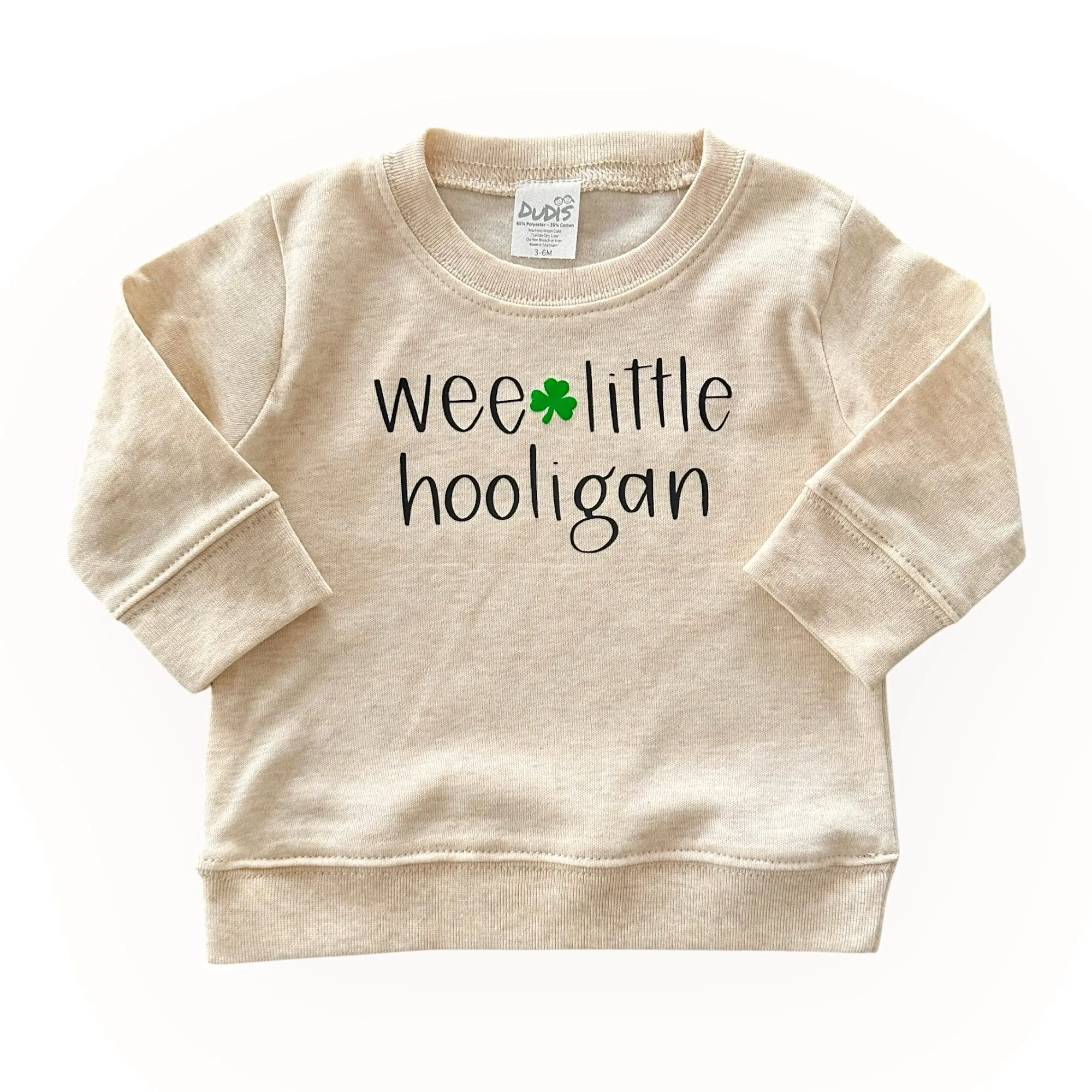 Green Shamrocks and Cream 'Wee Little Hooligan' Lounge Set