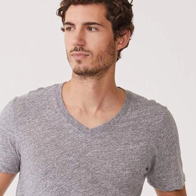Light Fabric V Neck Tee