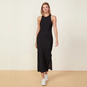 Grid Pattern Silky Maxi Dress Silky Maxi Dress Reflective Safety Accents Durable Reinforced Shoulders