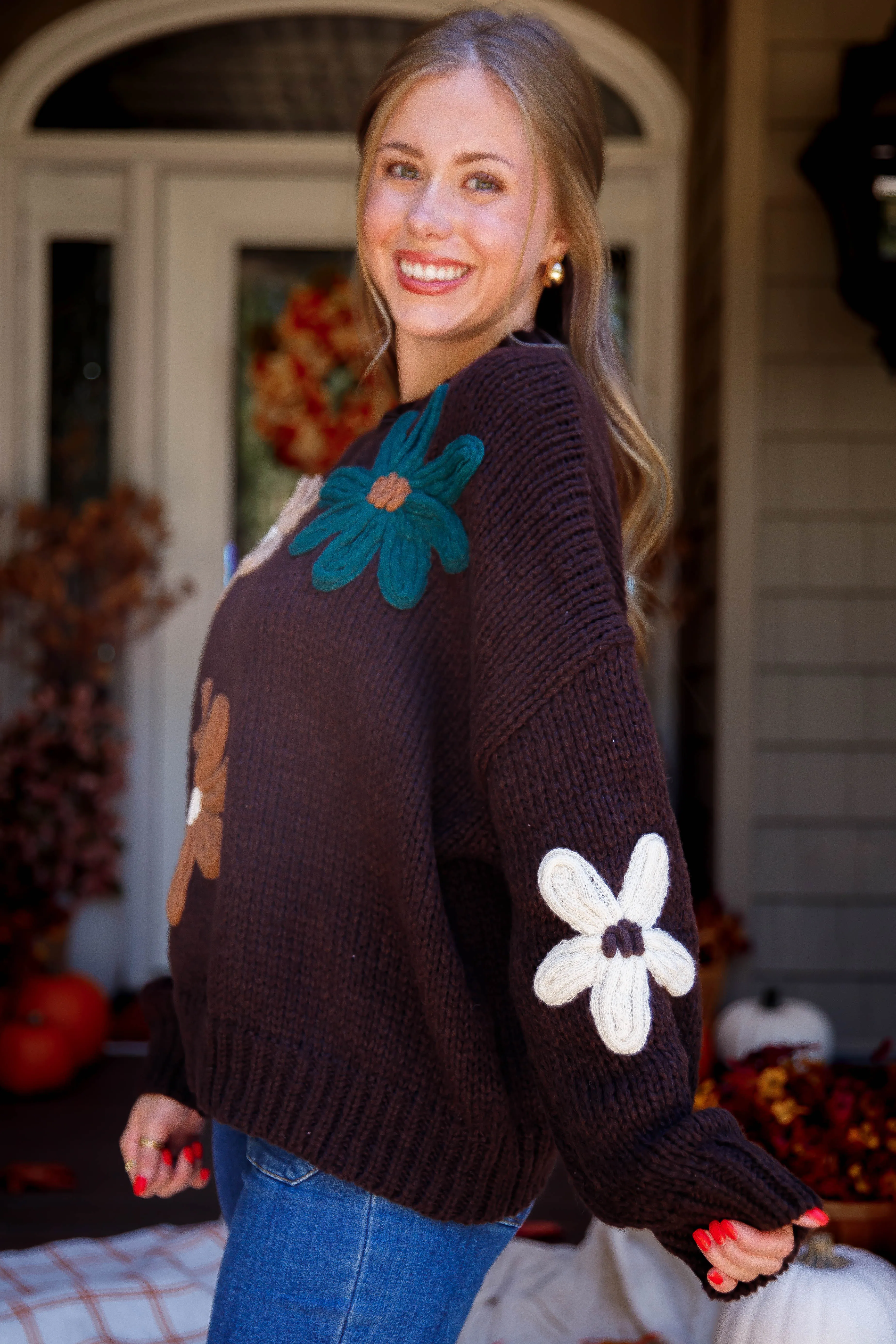 Sustainable Textile Growing Strong Sweater-Brown