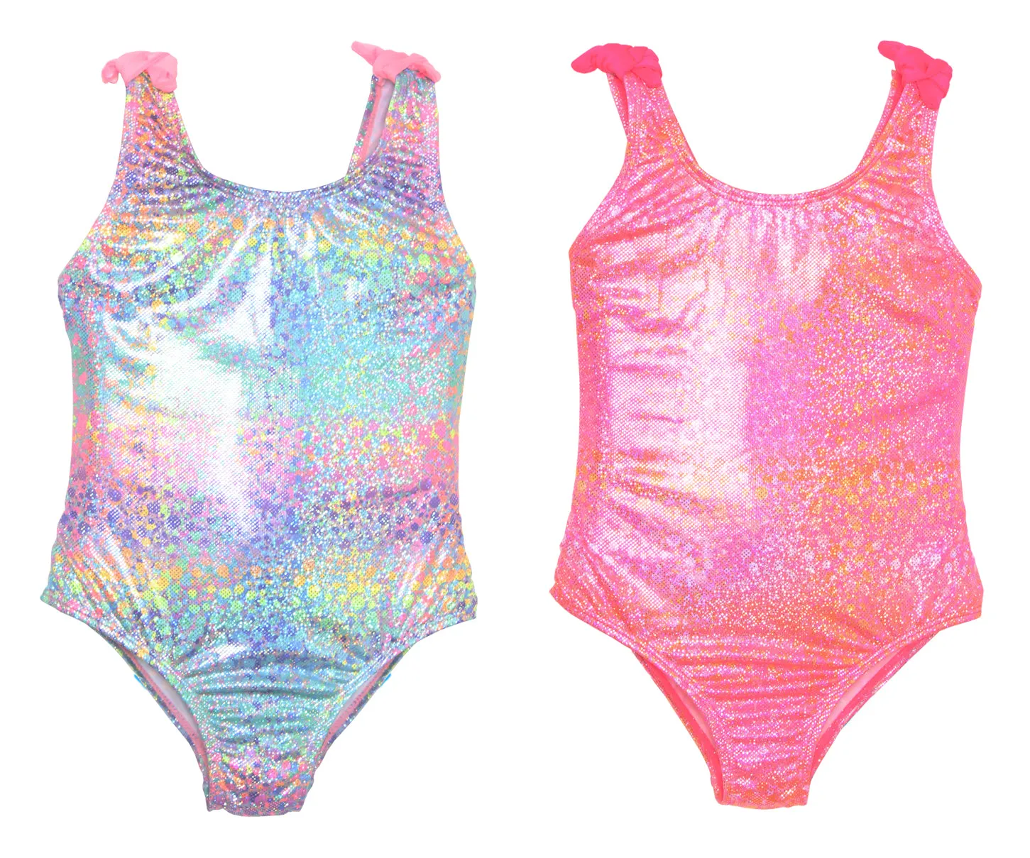 GX-PP568 - Wholesale Little Girl’s Fashion One Piece Swimsuits in Ombre Foil