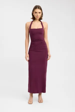 Hailey Halter Dress Contrast Stitch Night Out Comfy and Cozy Hailey Halter Dress