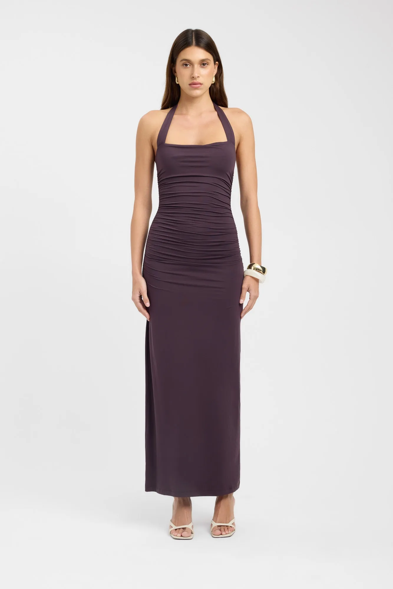 Hailey Halter Dress Light Wrap Chic Layered Wear