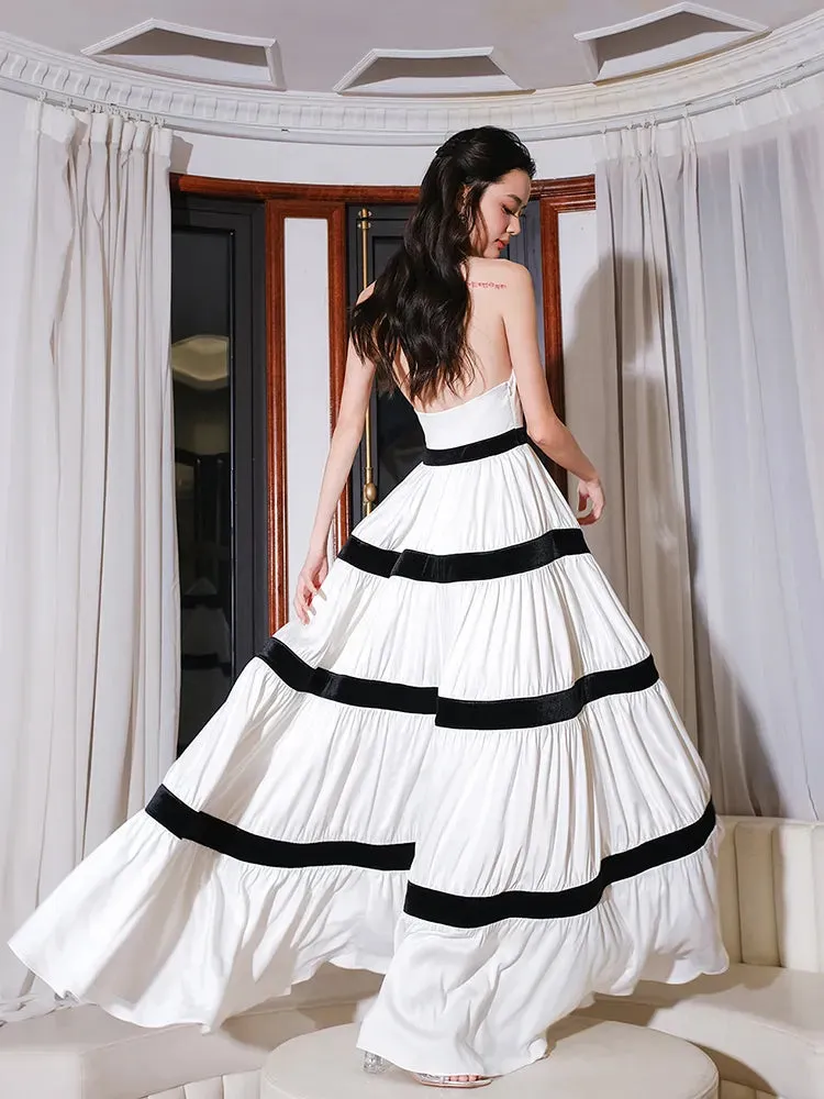 Halter A Line Dresses Sleeveless Dress