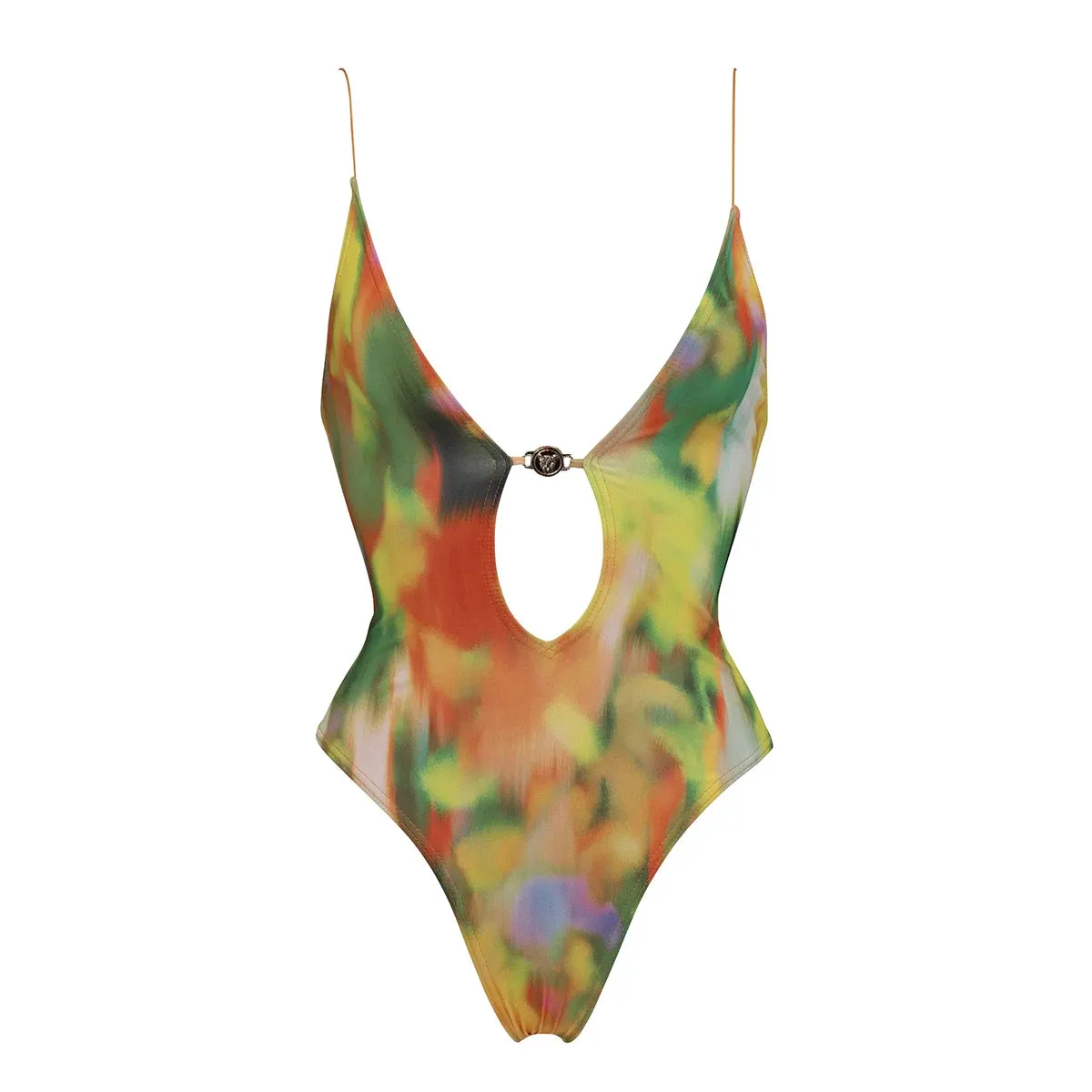 Halter Tie-Dyed One Piece Swimsuits
