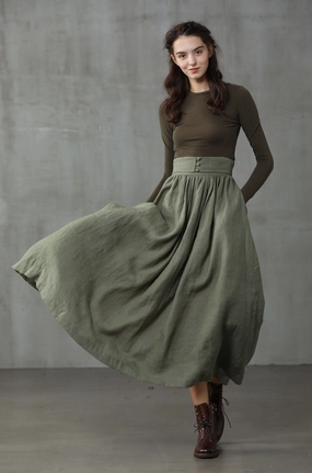 Hannah 38 | Girdle linen skirt Everyday Shield Wear Hannah 38 | Girdle linen skirt DurableOuterShell