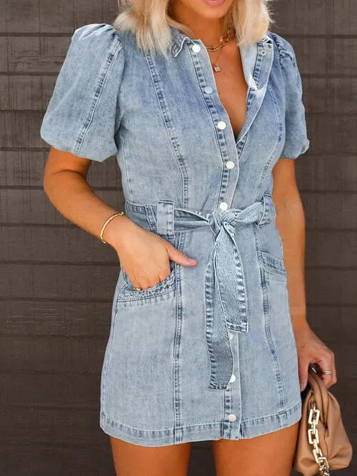 Harbor Lights Denim Mini Dress