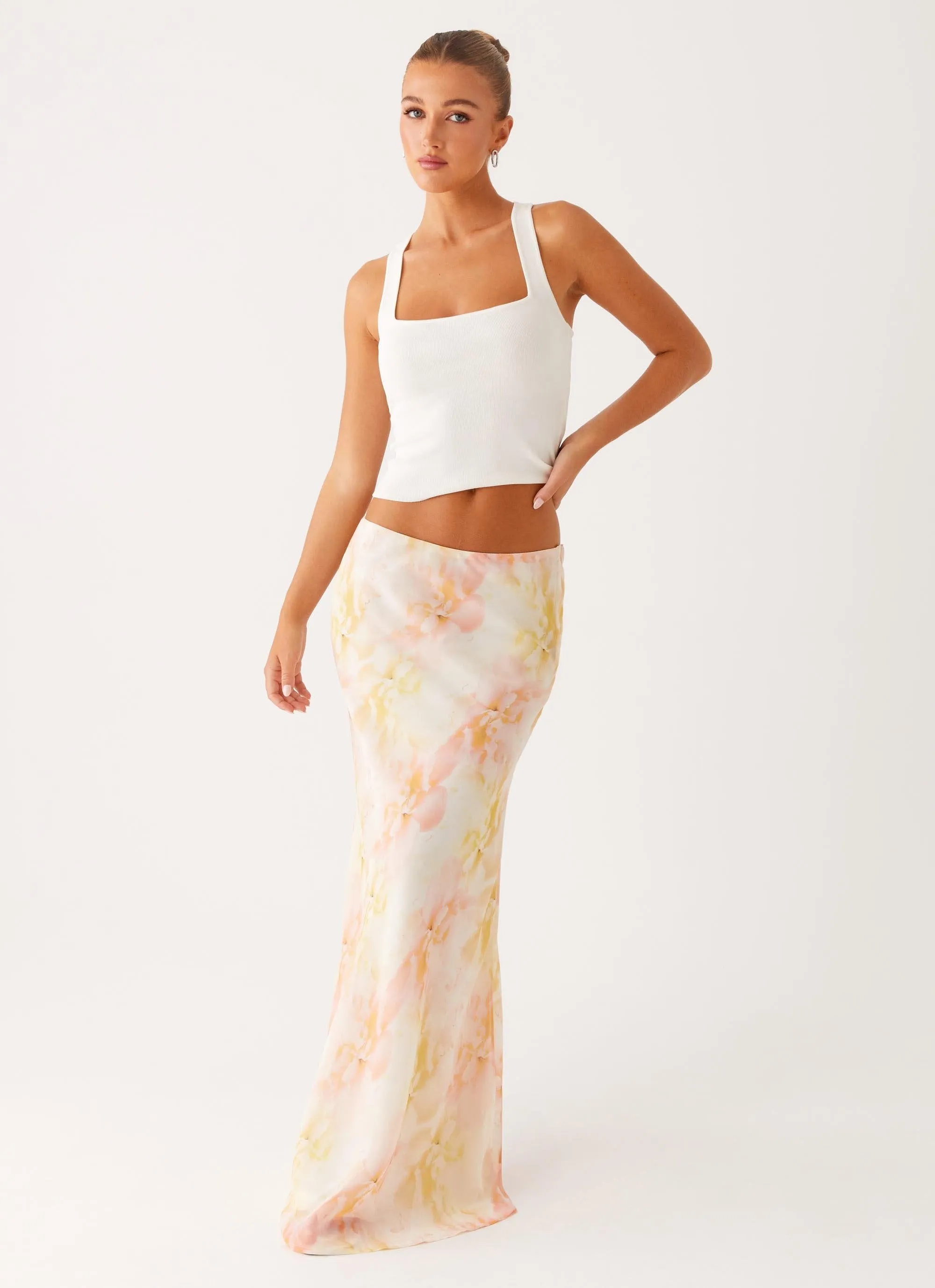 Harlow Chiffon Maxi Skirt - Floral Print RegularFit