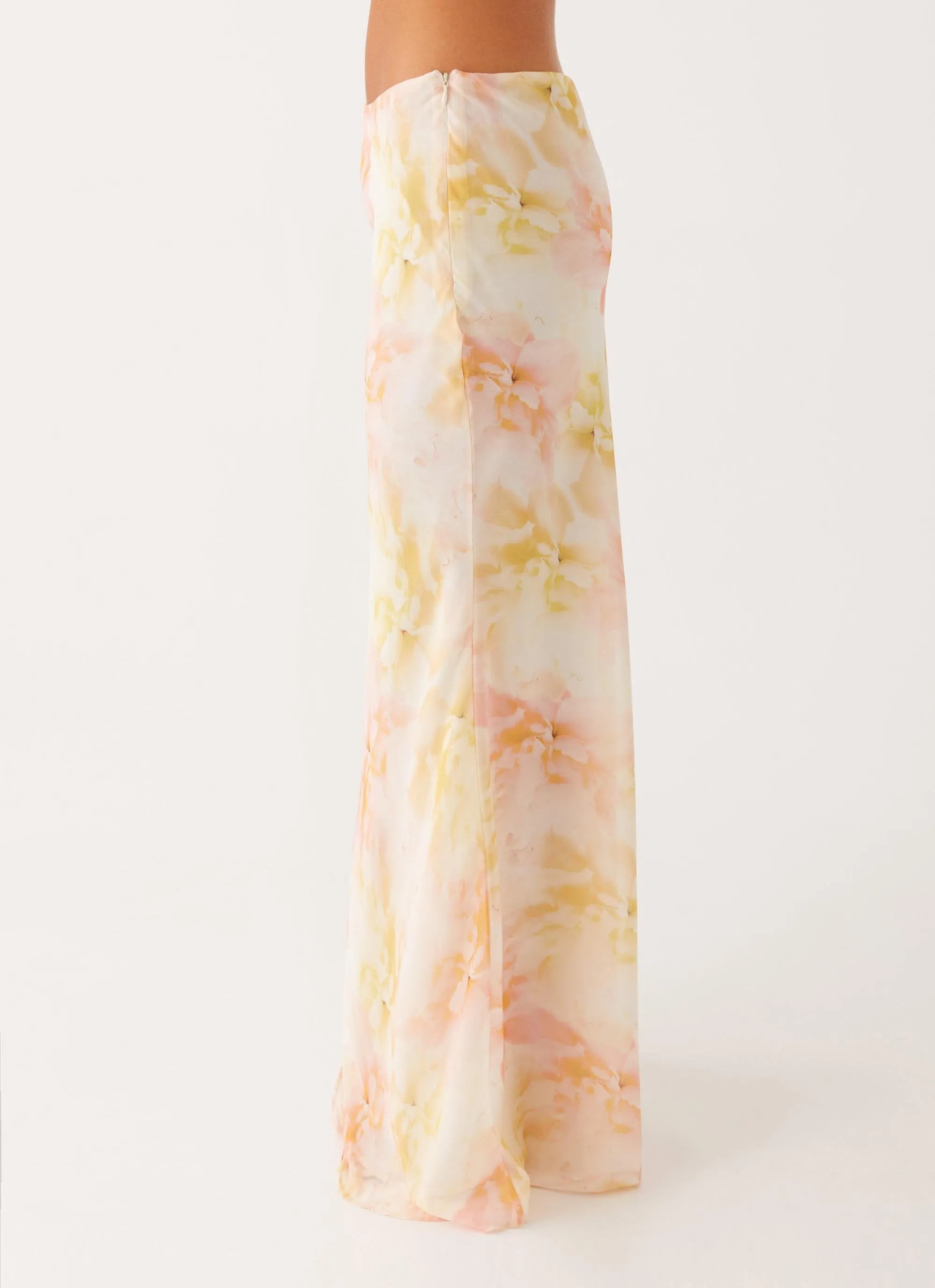 Harlow Chiffon Maxi Skirt - Floral Print Weekend Wear