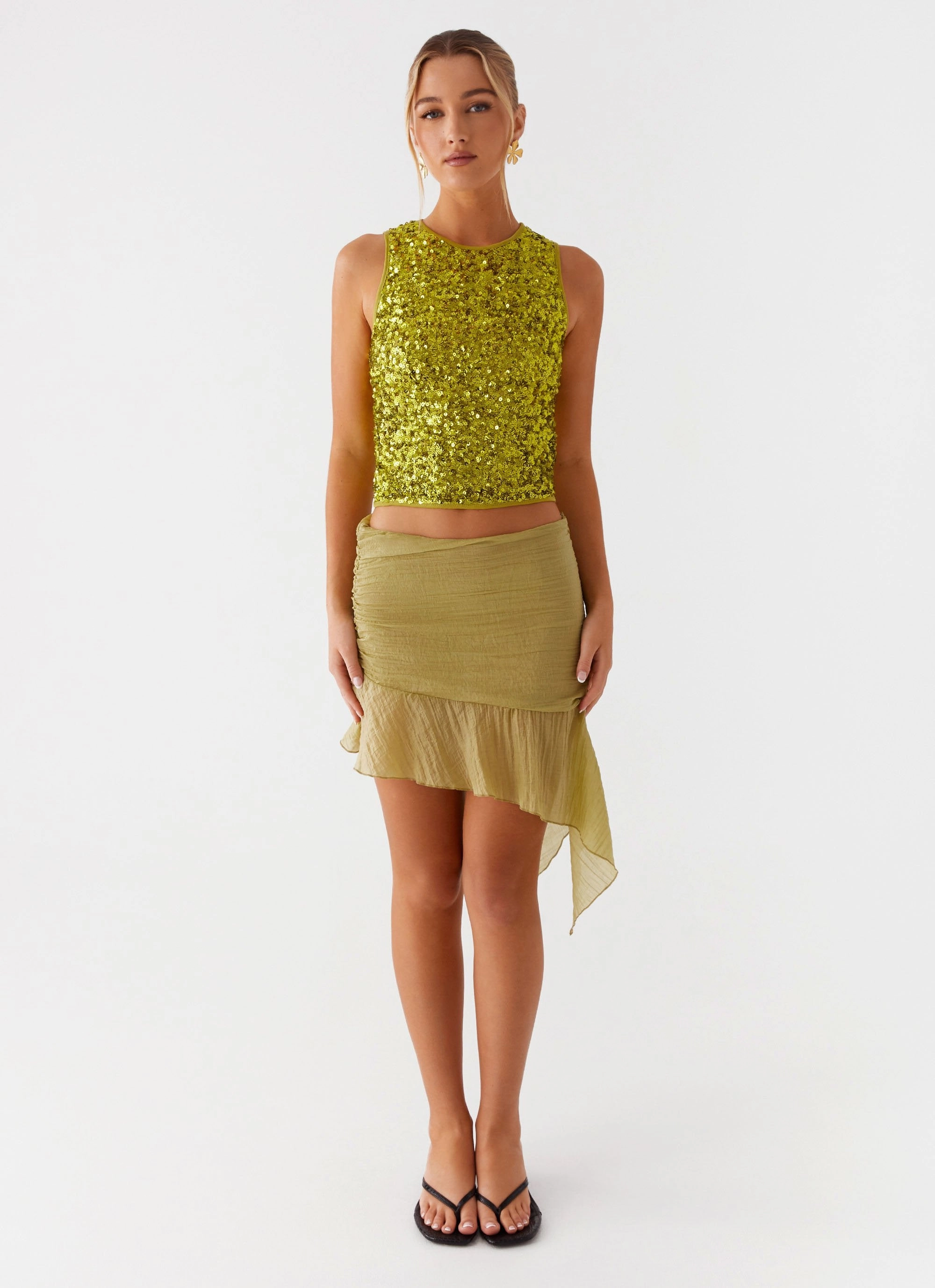 NonIrritatingStitching Harmonies Mini Skirt - Green