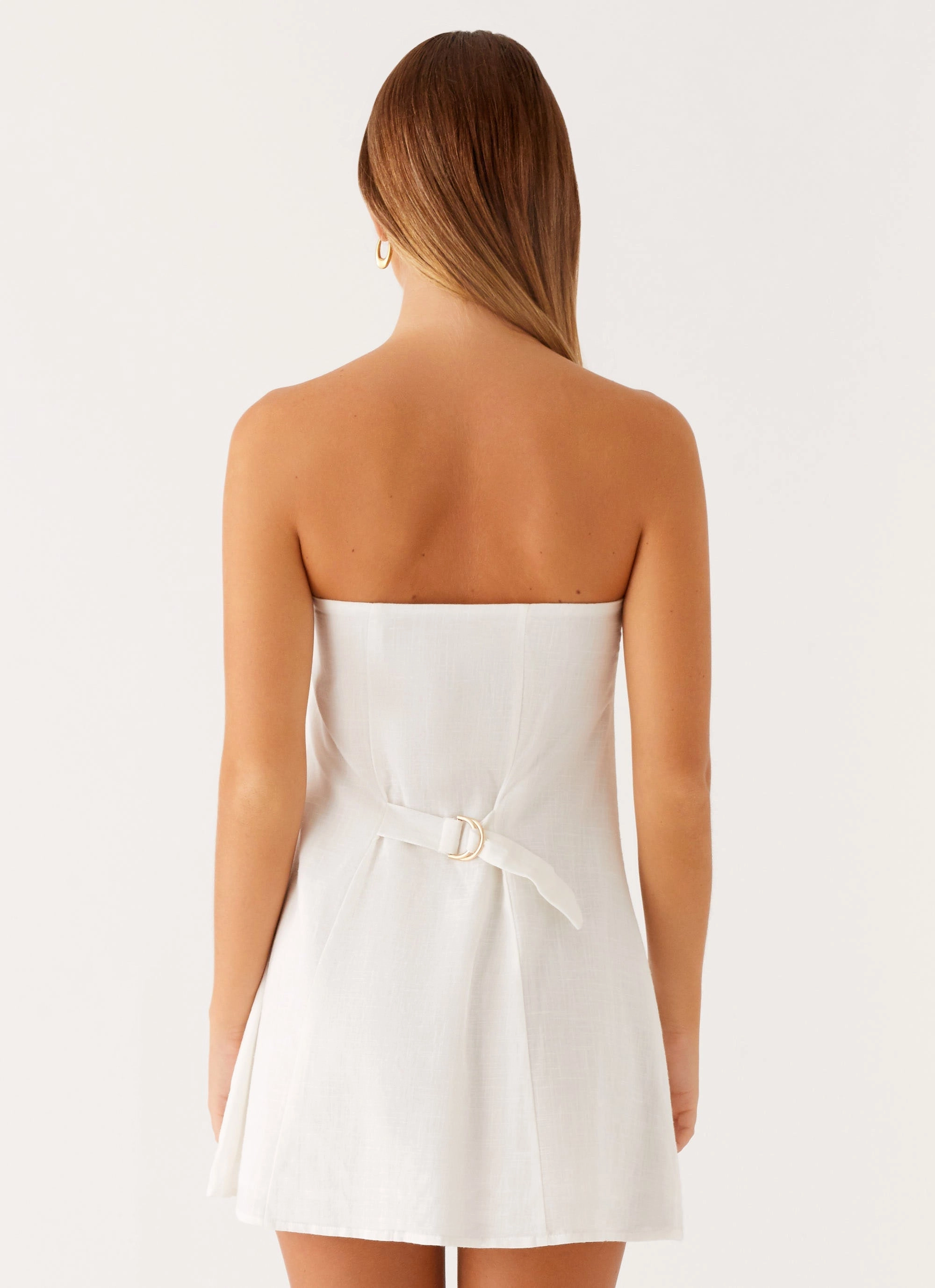Hazel Mini Dress - White Hand-Wash