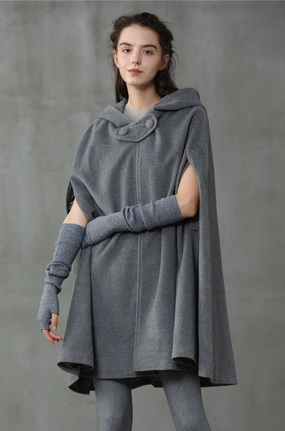 Head turning The New Yorker | Hooded Cashmere Cape Fresh Style Zip Ease The New Yorker | Hooded Cashmere Cape