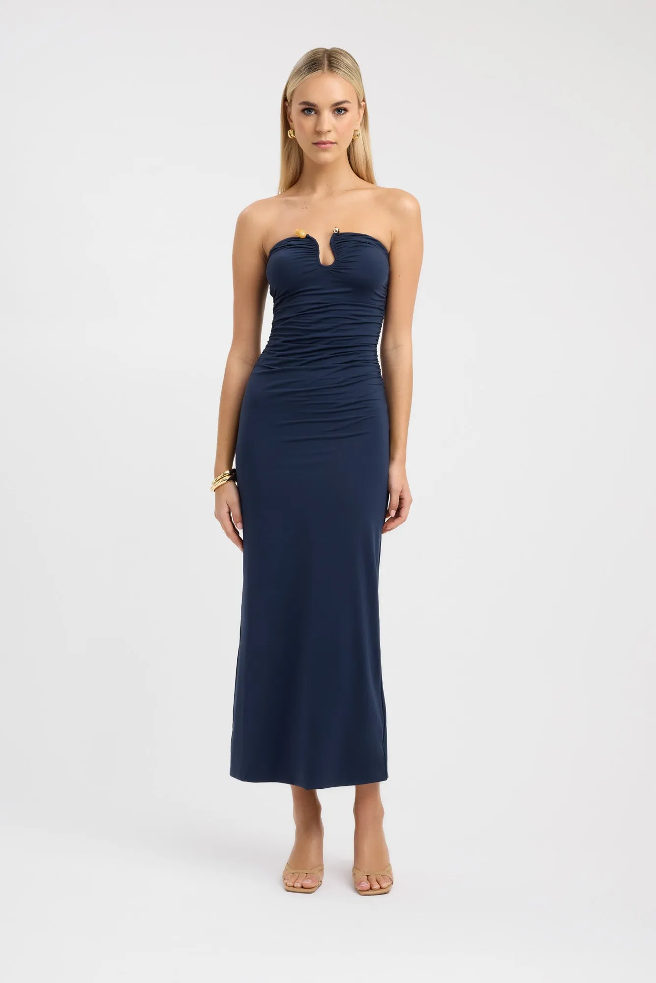 Minimalist Waistband Tayla Trim Maxi Dress