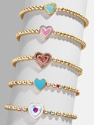 Hearts & Hugs Kid's Bracelet Set - Heart