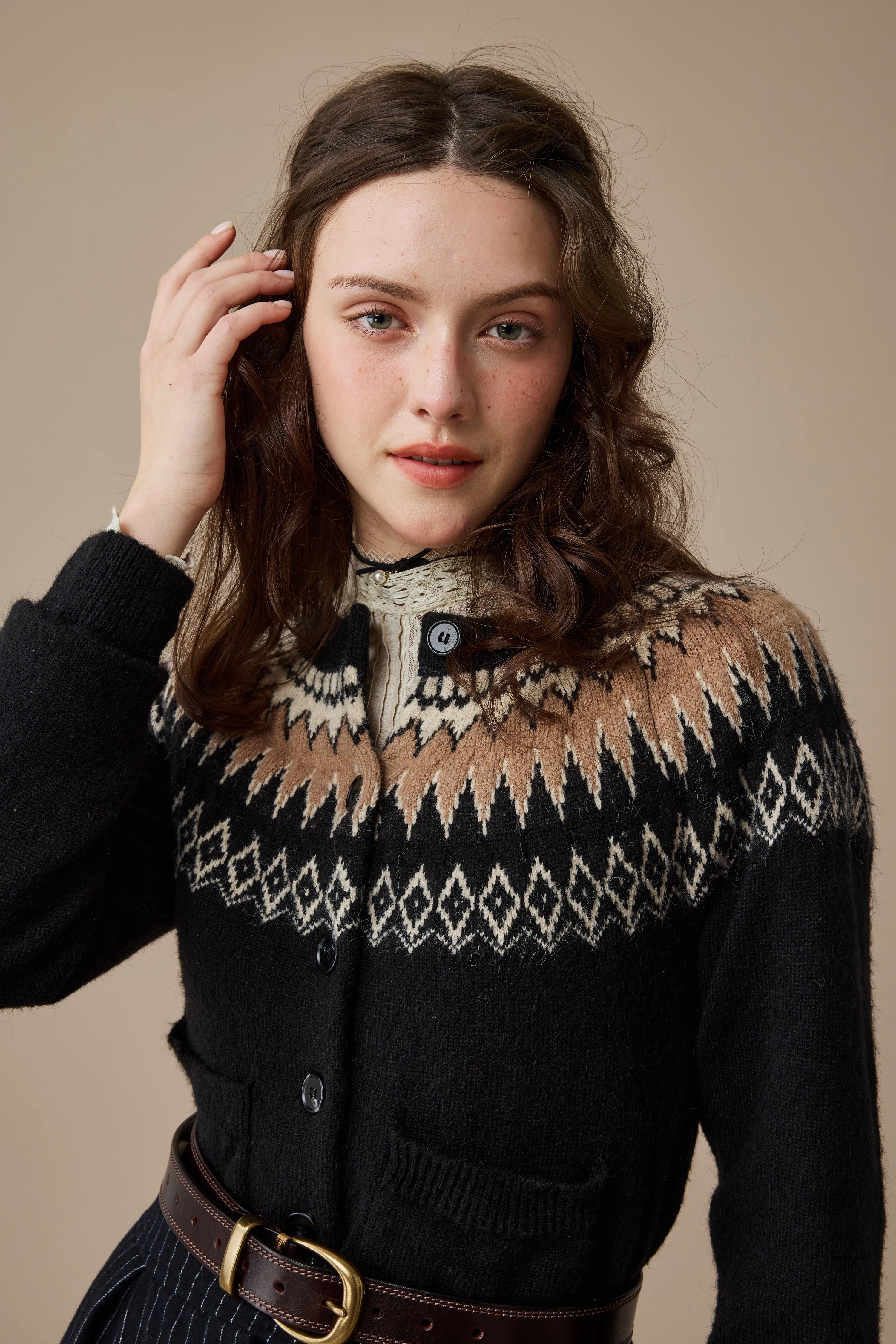 Silk Shine Fall Fashion Heather 13 |Fair Isle knits Cardigan