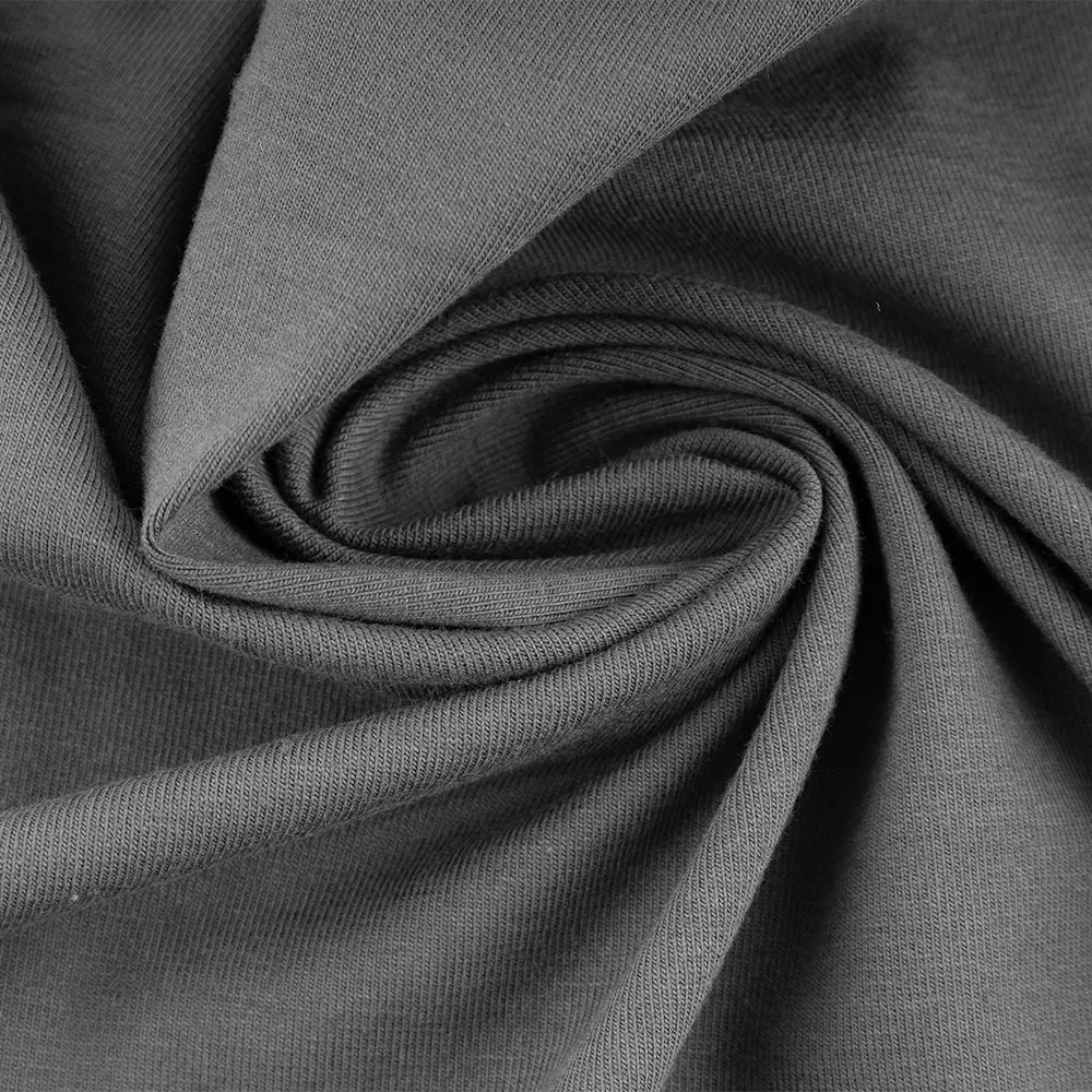 Heavy Cotton Lycra Knit - Grey