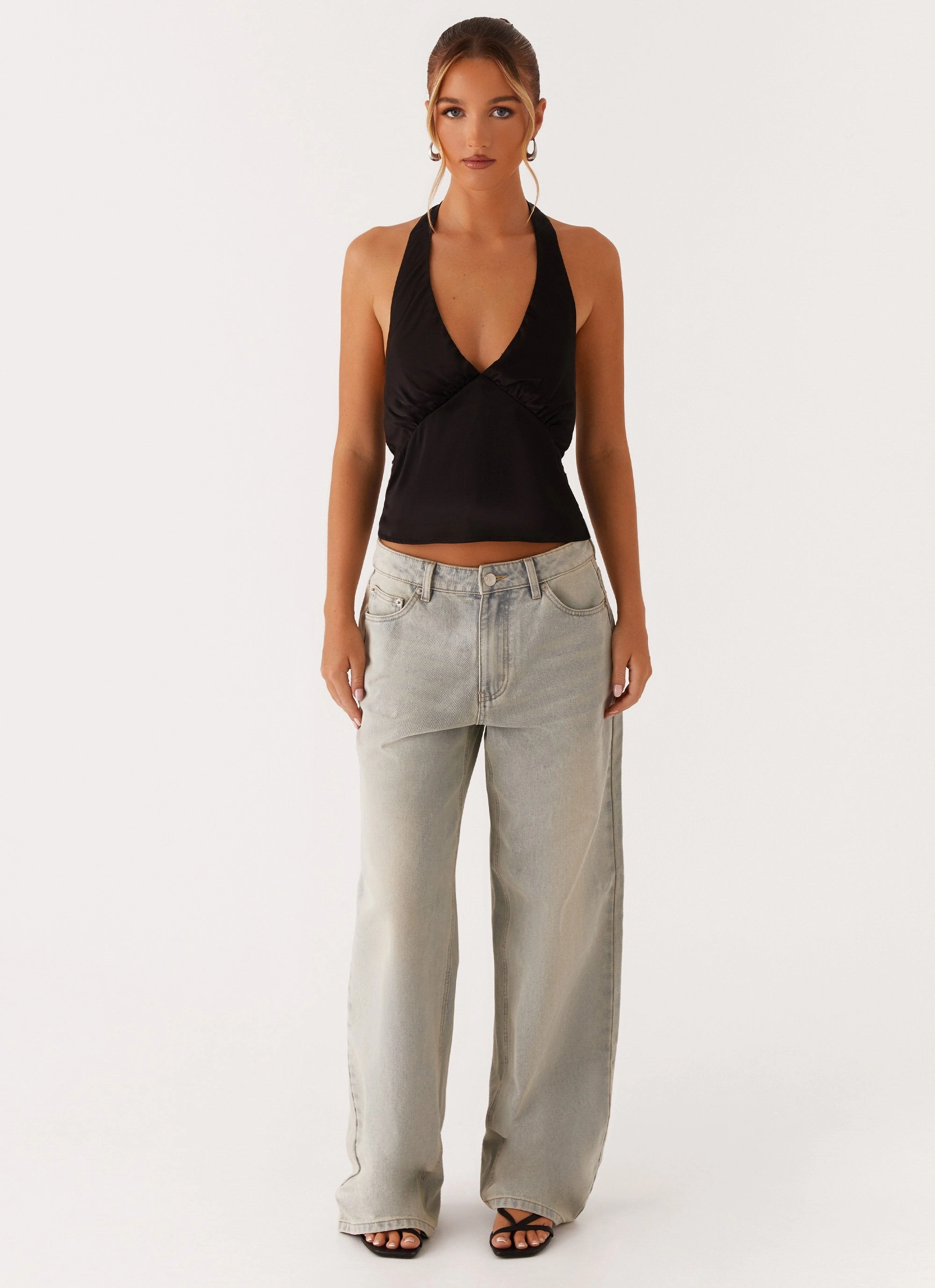 All Season Wear Fabric Breathable Microfiber Heavy Hearted Top - Black