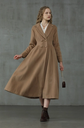 Heavyweight Feel A Romance 31 | Double breasted wool coat Garden-Party A Romance 31 | Double breasted wool coat