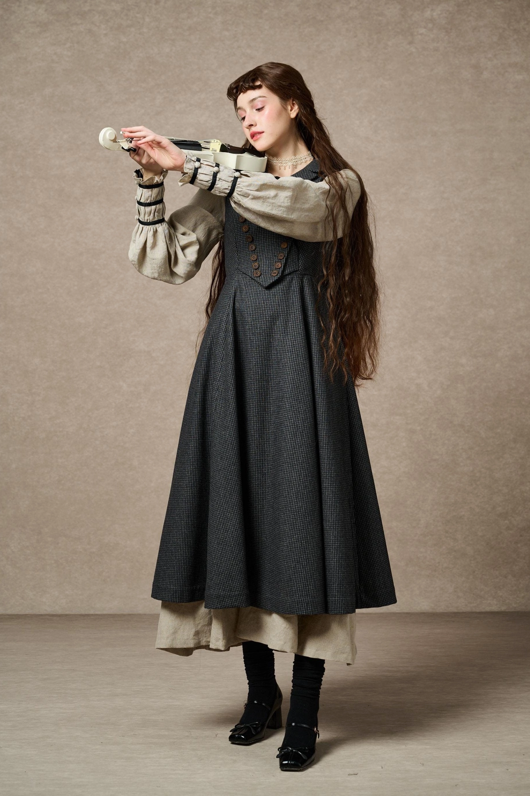 Winter Fashion Helen 17| Vintage wool dress