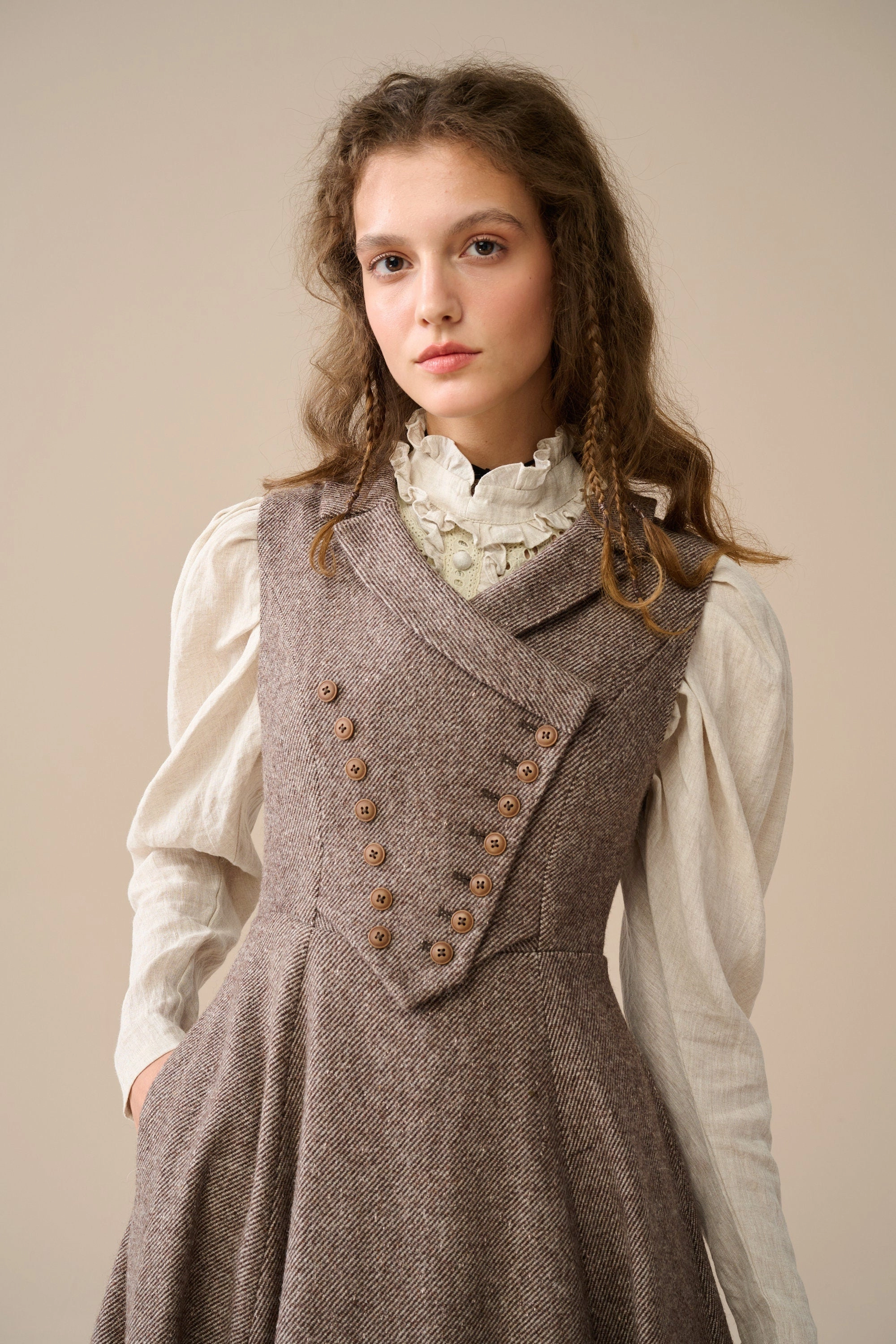 Helen 17| Vintage wool dress FullLengthZip