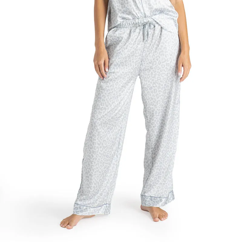 Hello Mello Feline Sleepy Satin Pajama Pants