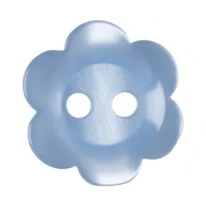 Hemline Flower Shaped Buttons Pack of 12
