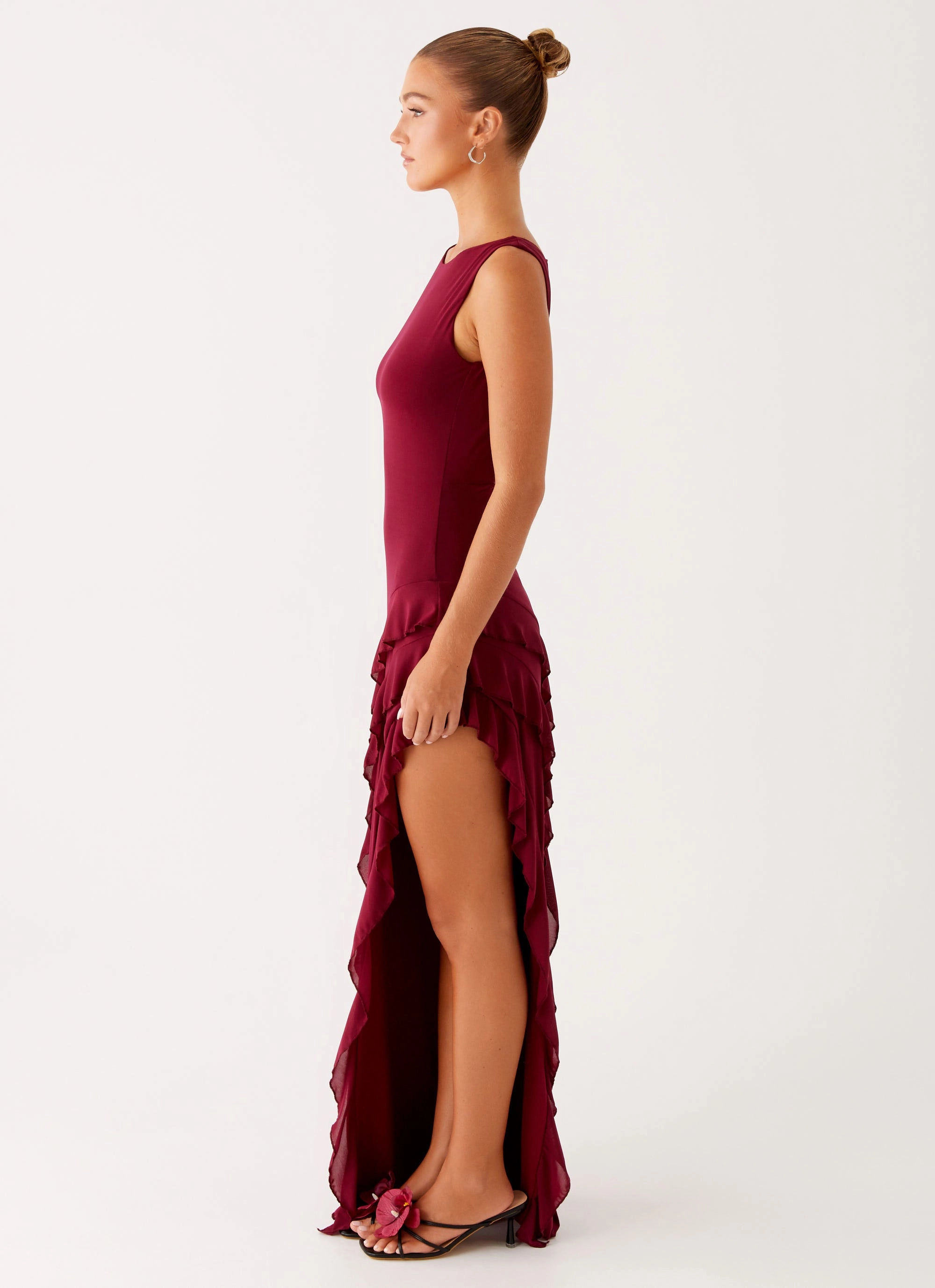 breathable-mesh Fresh Stitch Hendrix Maxi Dress - Raspberry Wine