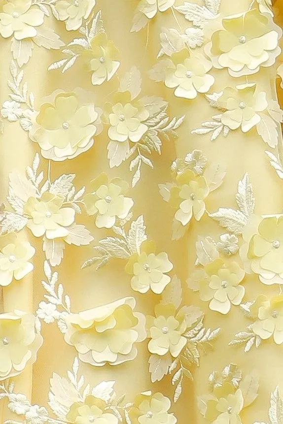 Henrietta Dress - Buttercup Petal Crinkle Effect