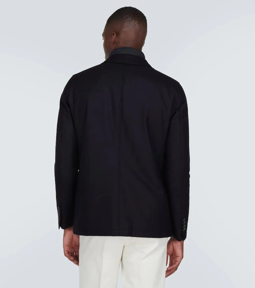 Herno Convertible wool and cashmere blazer