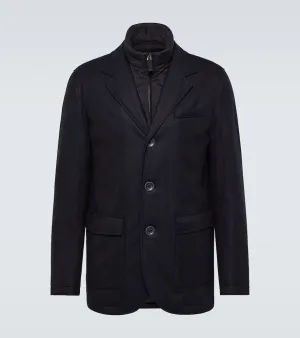 Herno Convertible wool and cashmere blazer