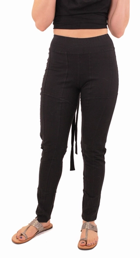 Hidden Zipper Pockets Panel Legging Panel Legging Soft Fabric