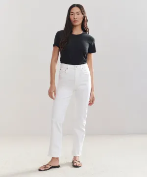 High Rise Stovepipe Jean Elegant Style High Rise Stovepipe Jean Cozy Movement