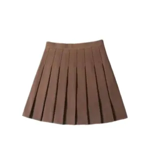 High Waist A Line Pleated Skirts