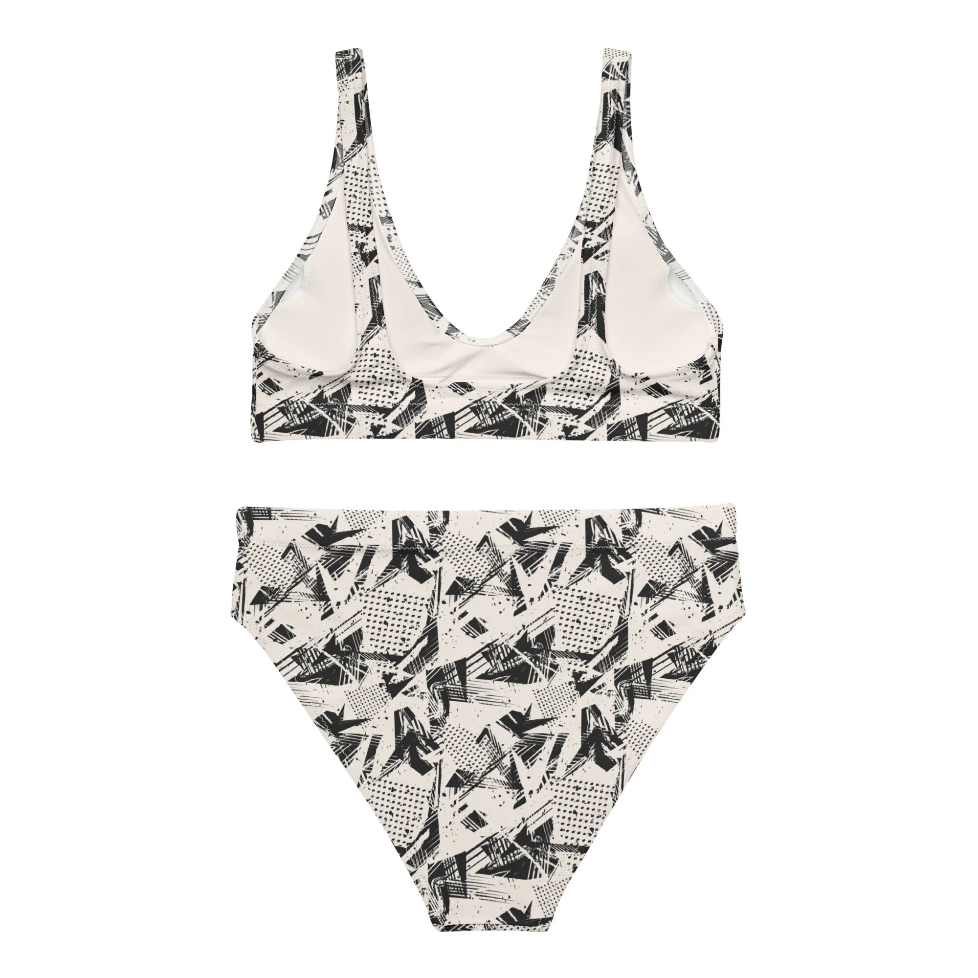 High Waisted Bikini Womens (Glamourange Luxury Bikini High Waisted - 0016 Patterns Model)