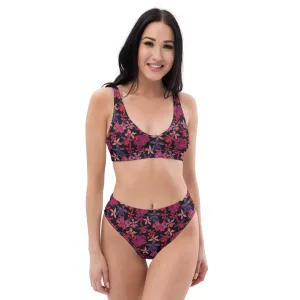 High Waisted Bikini Womens (Glamourange Luxury Bikini High Waisted - 0019 Patterns Model)