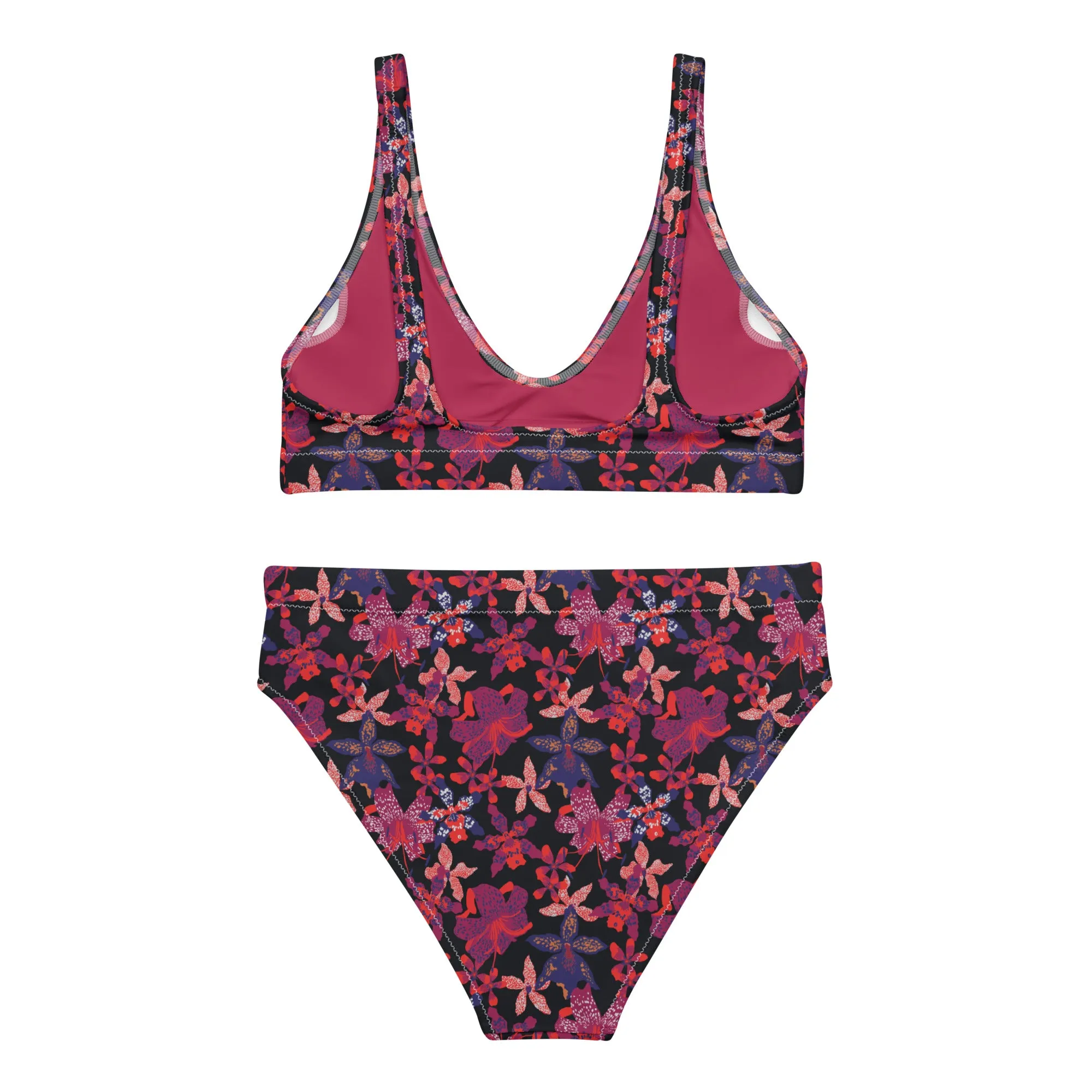 High Waisted Bikini Womens (Glamourange Luxury Bikini High Waisted - 0019 Patterns Model)