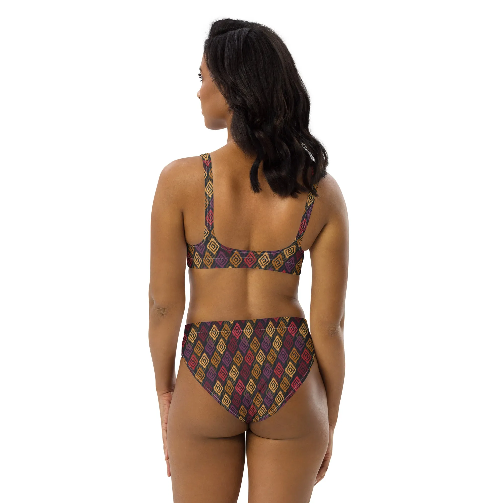 High Waisted Bikini Womens (Glamourange Luxury Bikini High Waisted - 0024 Patterns Model)