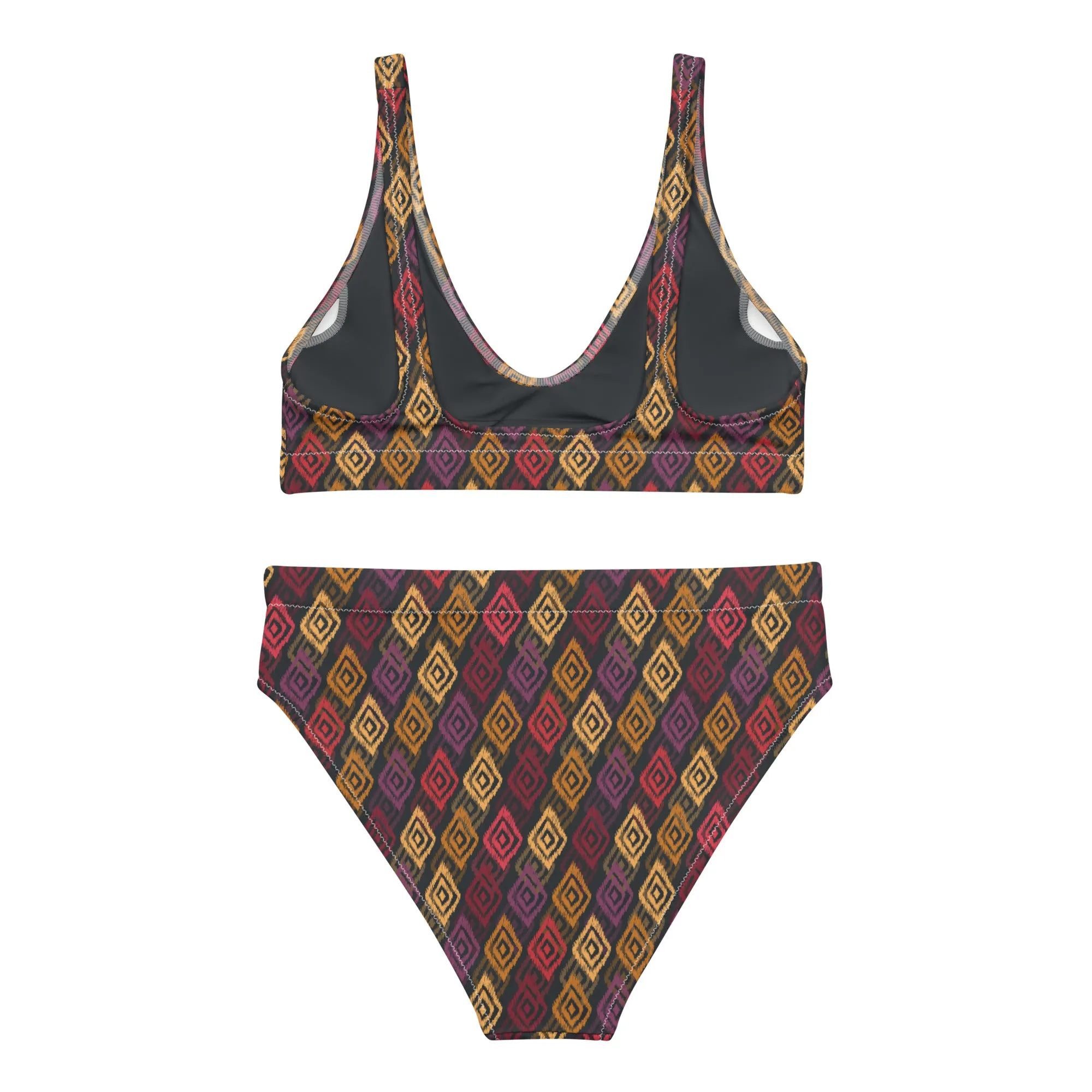 High Waisted Bikini Womens (Glamourange Luxury Bikini High Waisted - 0024 Patterns Model)