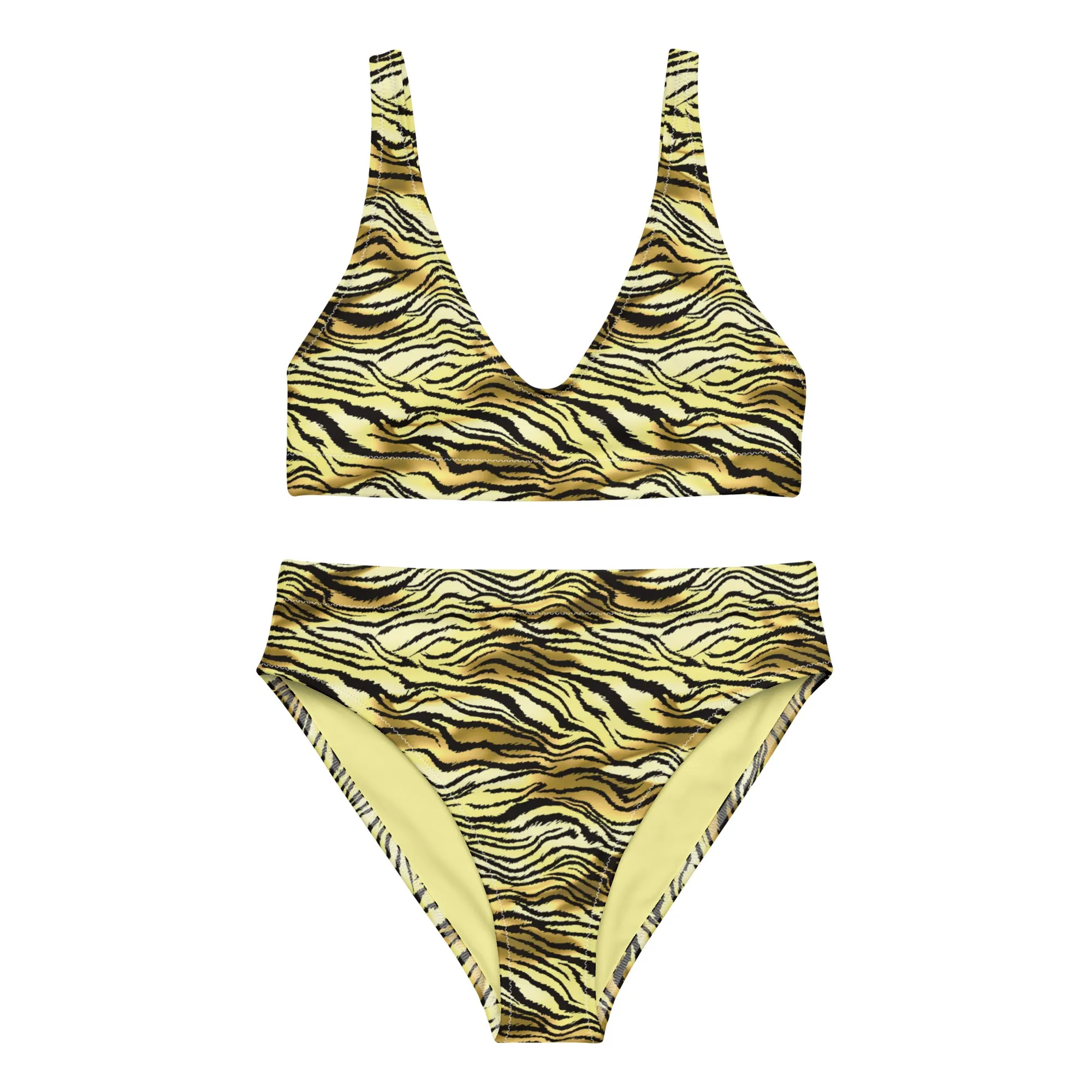 High Waisted Bikini Womens (Glamourange Luxury Bikini High Waisted - 0047 Patterns Model)