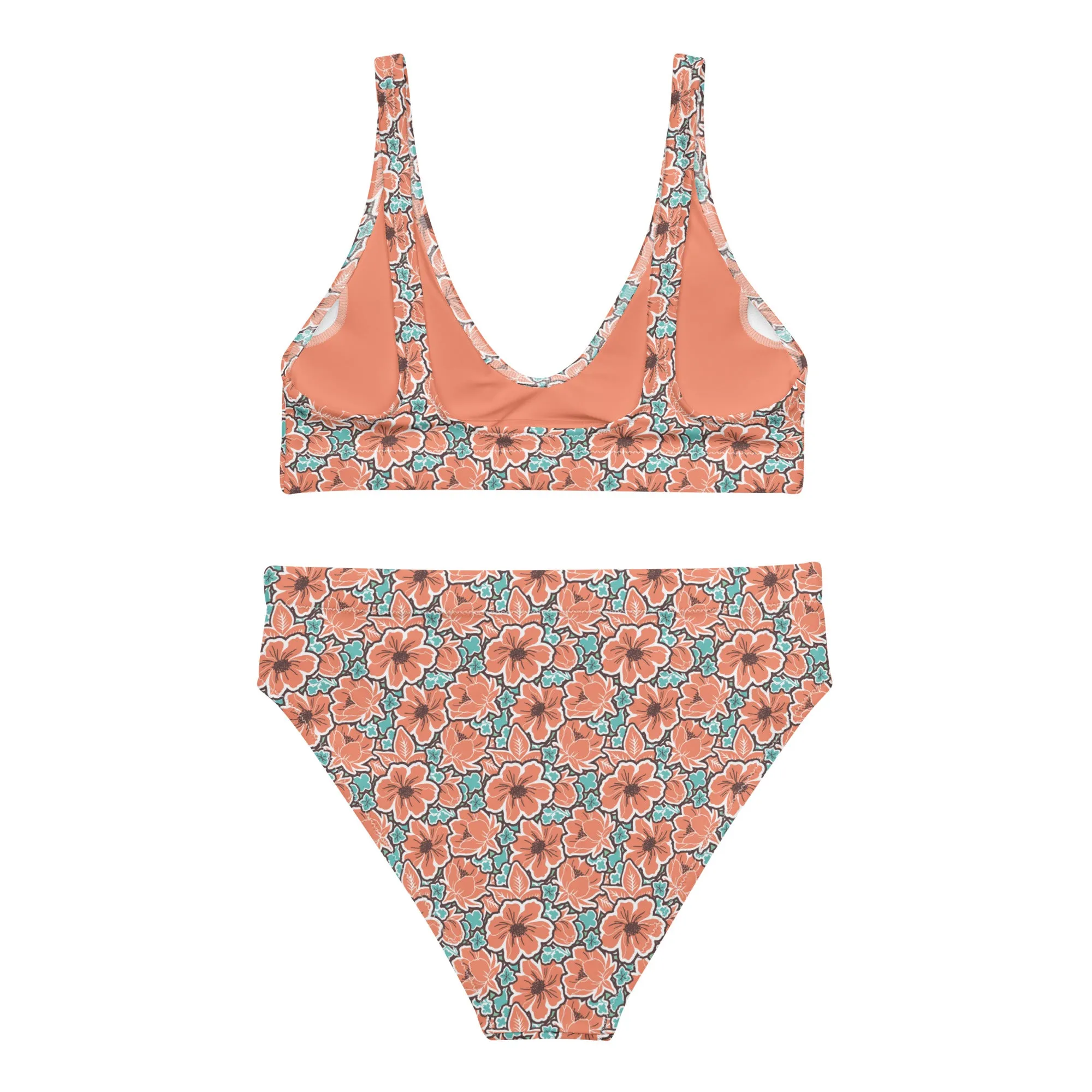 High Waisted Bikini Womens (Glamourange Luxury Bikini High Waisted - 0070 Patterns Model)
