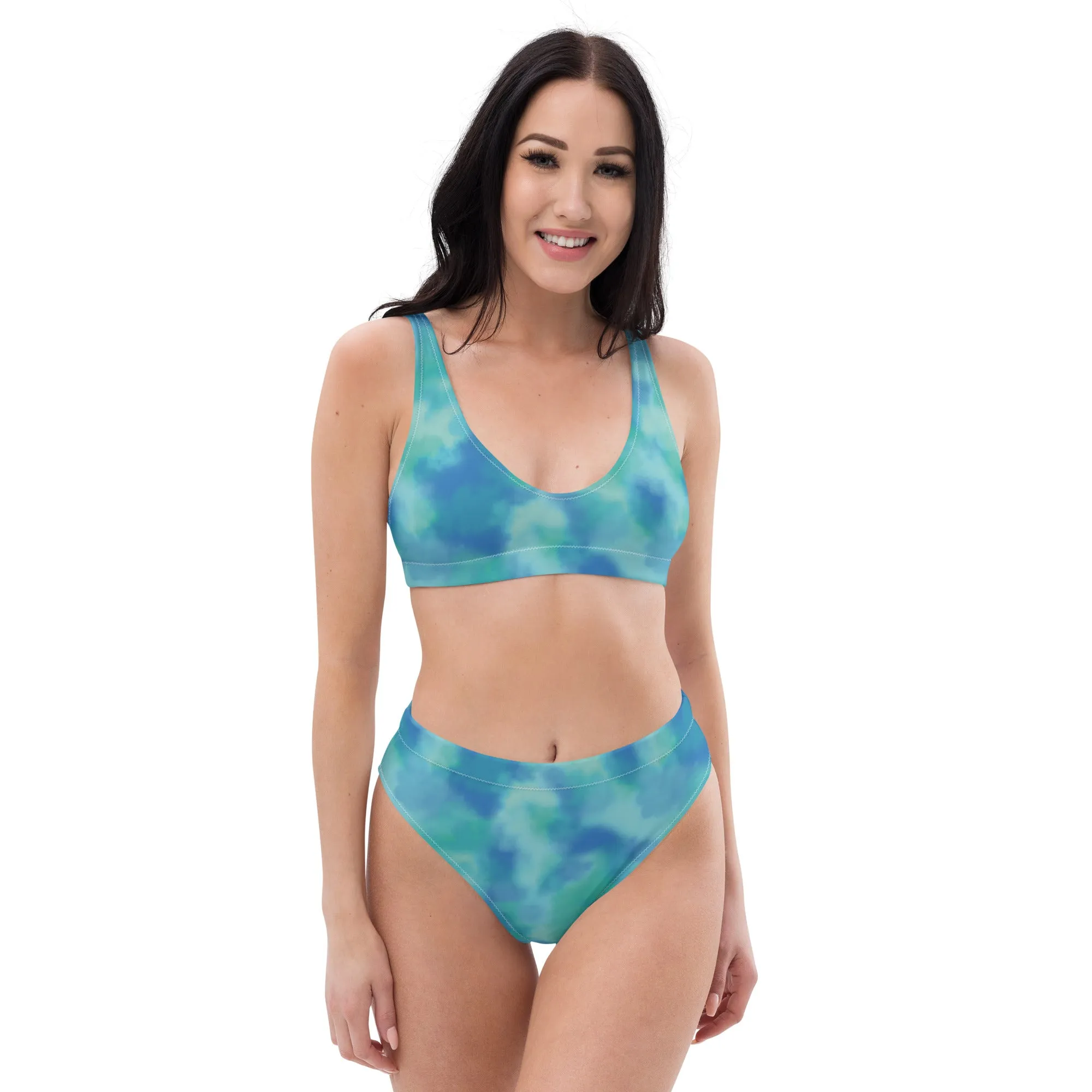 High Waisted Bikini Womens (Glamourange Luxury Bikini High Waisted - 0075 Patterns Model)