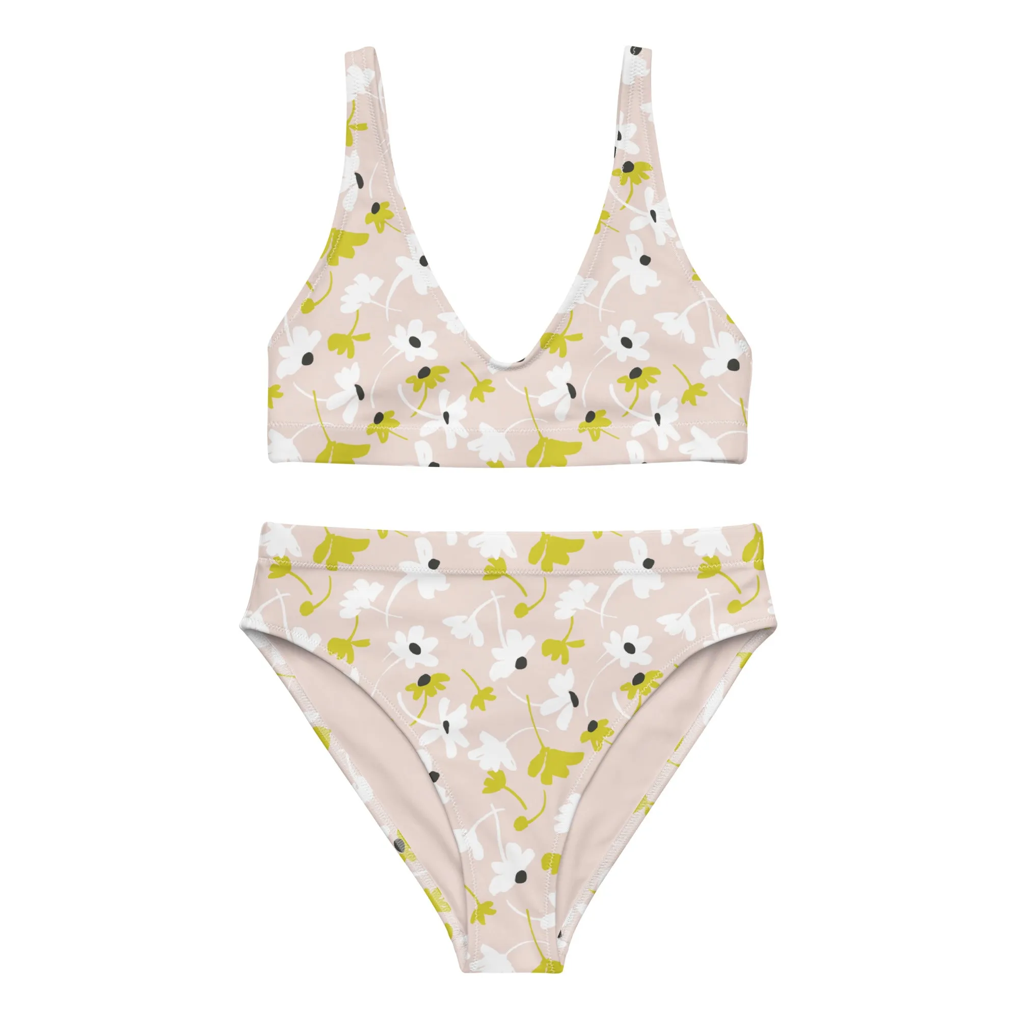 High Waisted Bikini Womens (Glamourange Luxury Bikini High Waisted - 0087 Patterns Model)